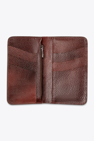 Semi Long Wallet Dark Brown