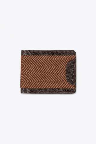 Fabric Wallet Brown