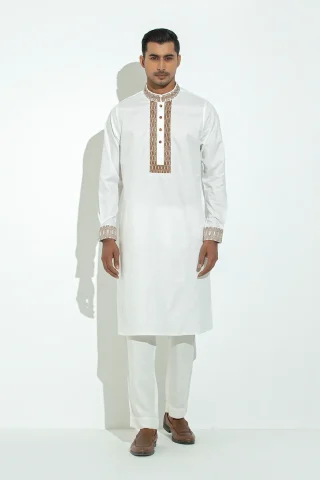 Embroidery Dobby Cotton Panjabi