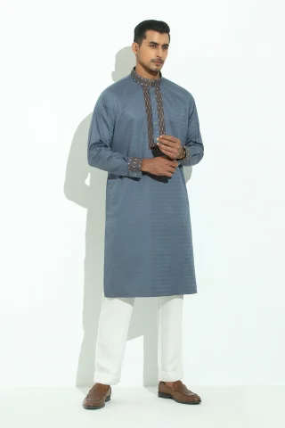 Embroidery Dobby Cotton Panjabi