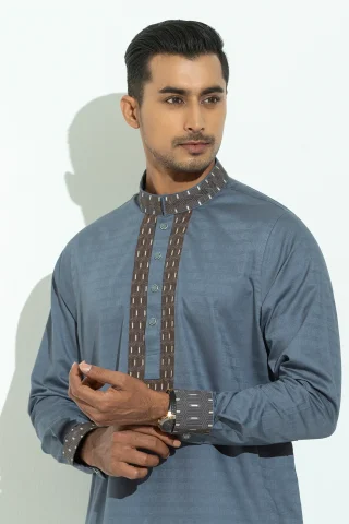 Embroidery Dobby Cotton Panjabi
