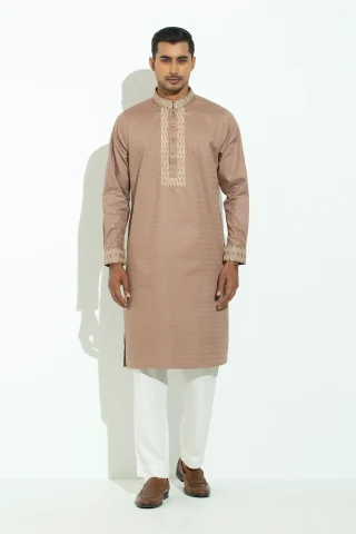 Embroidery Dobby Cotton Panjabi