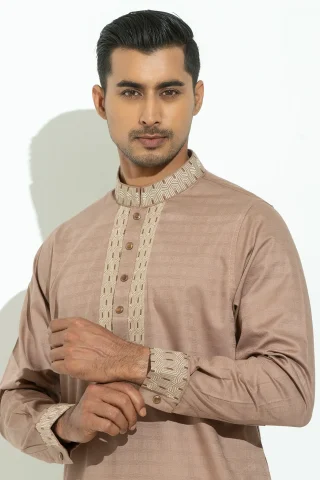 Embroidery Dobby Cotton Panjabi