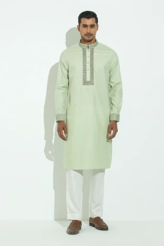 Embroidery Dobby Cotton Panjabi