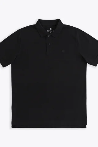 Premium PK Cotton Polo - Black