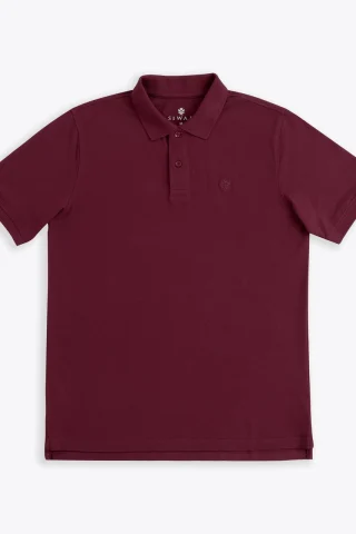 Premium PK Cotton Polo - Maroon