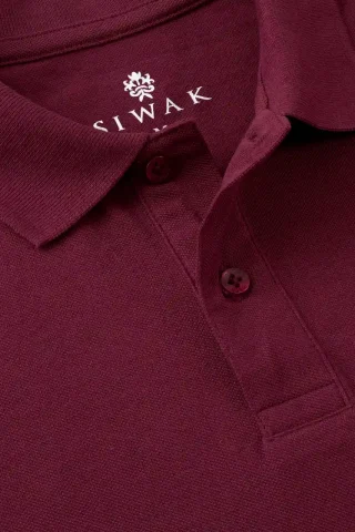 Premium PK Cotton Polo - Maroon