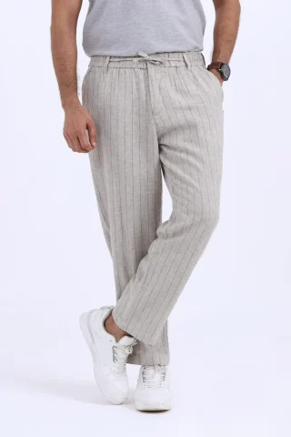 Striped Grey Trouser