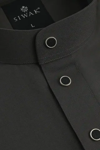 modern grey jubba full front view