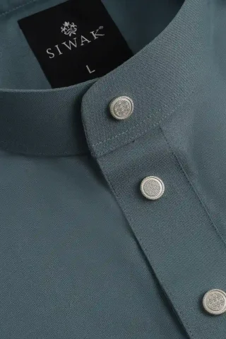 elegant men’s Slate Grey jubba front view