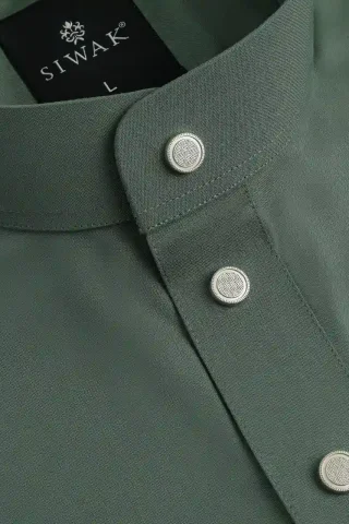Blue Smoke jubba fabric close-up texture