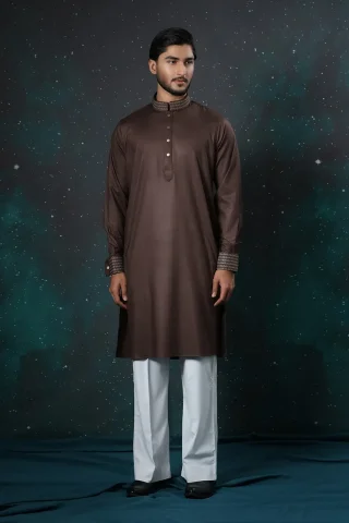 Platinum Embroidered Panjabi for Men