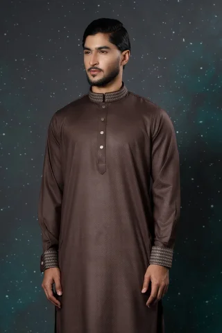 Platinum Embroidered Panjabi for Men