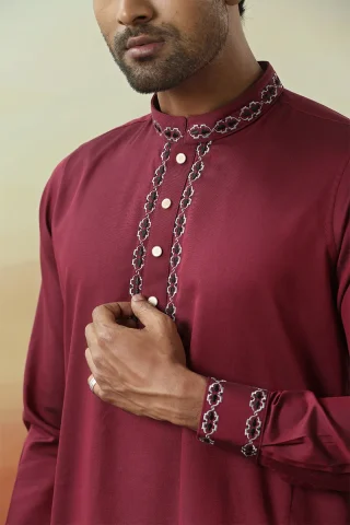 Embroidery Design Solid Panjabi