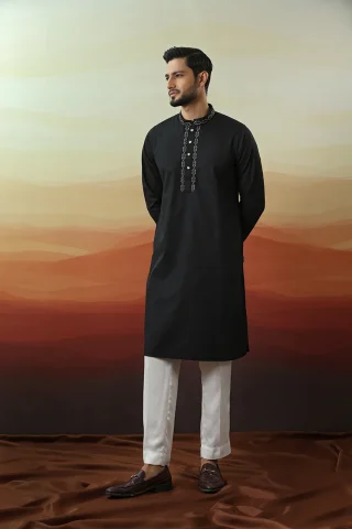 Embroidery Design Solid Panjabi