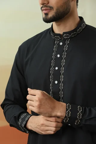 Embroidery Design Solid Panjabi