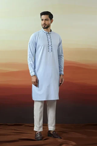 Embroidery Design Solid Panjabi