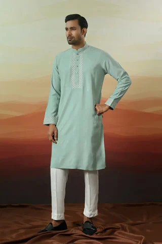 Embroidery Design Solid Panjabi