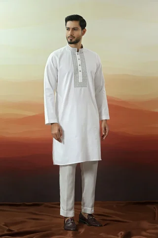 Embroidery Dobby Cotton Panjabi