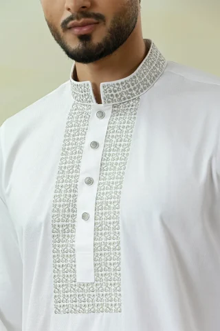 Embroidery Dobby Cotton Panjabi