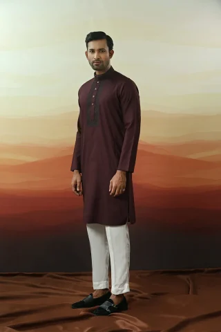 Embroidery Dobby Cotton Panjabi