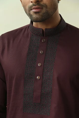 Embroidery Dobby Cotton Panjabi