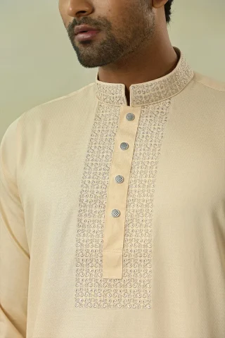 Embroidery Dobby Cotton Panjabi