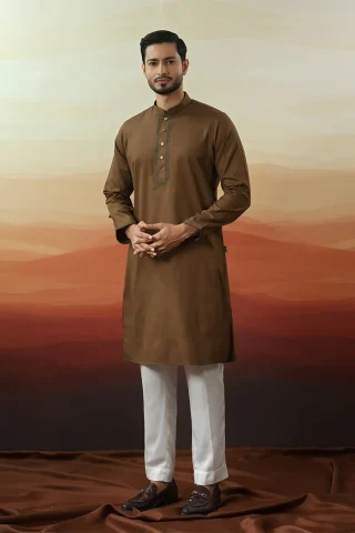 Embroidery Dobby Cotton Panjabi