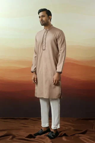 Embroidery Dobby Cotton Panjabi
