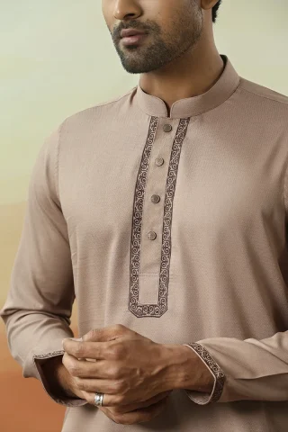 Embroidery Dobby Cotton Panjabi