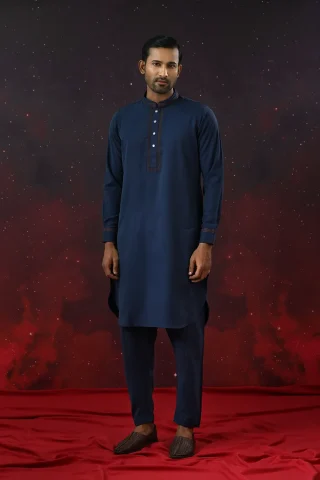 Navy Blue Kabli Set complete outfit