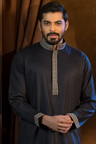 Platinum Embroidered Panjabi for Men