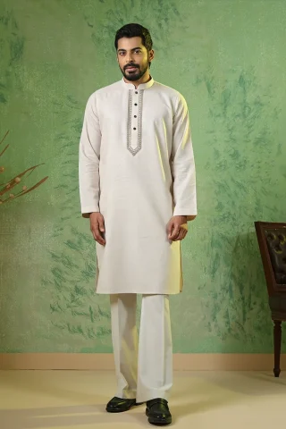 Classic Embroidered Panjabi for Men