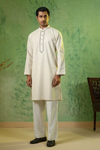 Classic Embroidered Panjabi for Men