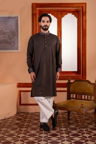 Platinum Embroidered Panjabi for Men