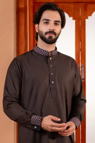 Platinum Embroidered Panjabi for Men