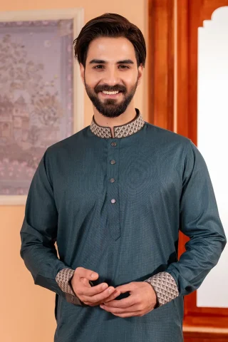 Platinum Embroidered Panjabi for Men
