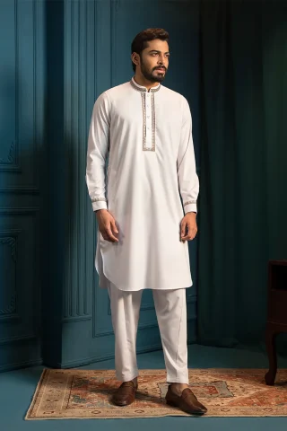 Embroidery Kabli Panjabi Set