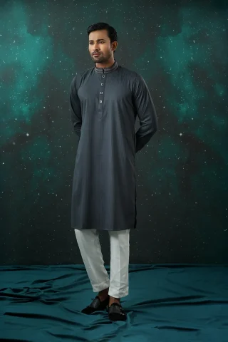 Platinum Embroidered Panjabi for Men
