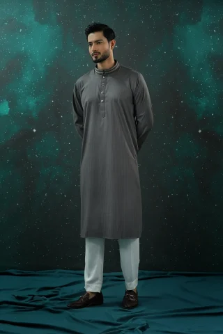 Platinum Embroidered Panjabi for Men