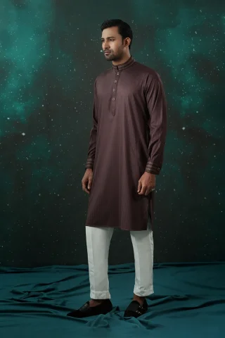 Platinum Embroidered Panjabi for Men