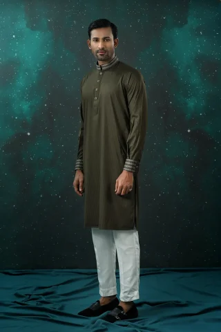 Platinum Embroidered Panjabi for Men