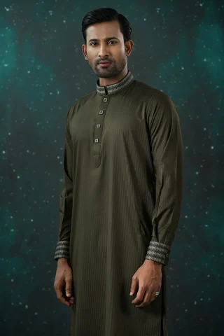 Platinum Embroidered Panjabi for Men