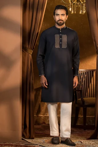 Platinum Embroidered Panjabi for Men