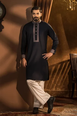 Platinum Embroidered Panjabi for Men