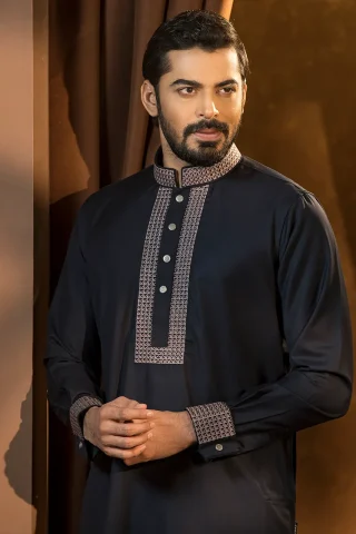 Platinum Embroidered Panjabi for Men
