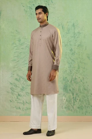 Platinum Embroidered Panjabi for Men