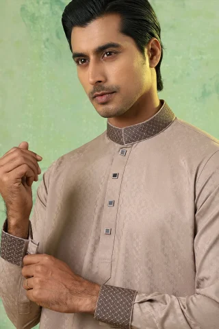 Platinum Embroidered Panjabi for Men