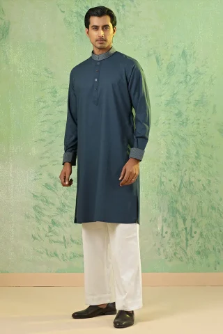 Platinum Embroidered Panjabi for Men