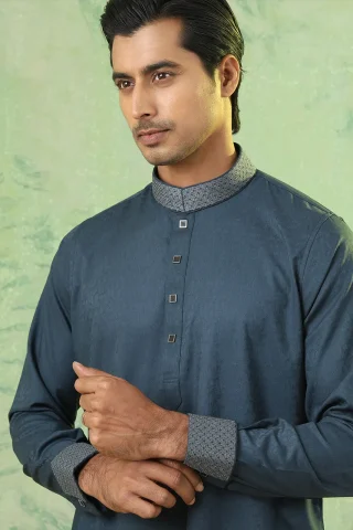 Platinum Embroidered Panjabi for Men